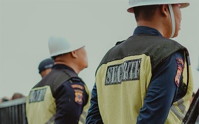 Security Personnel at work